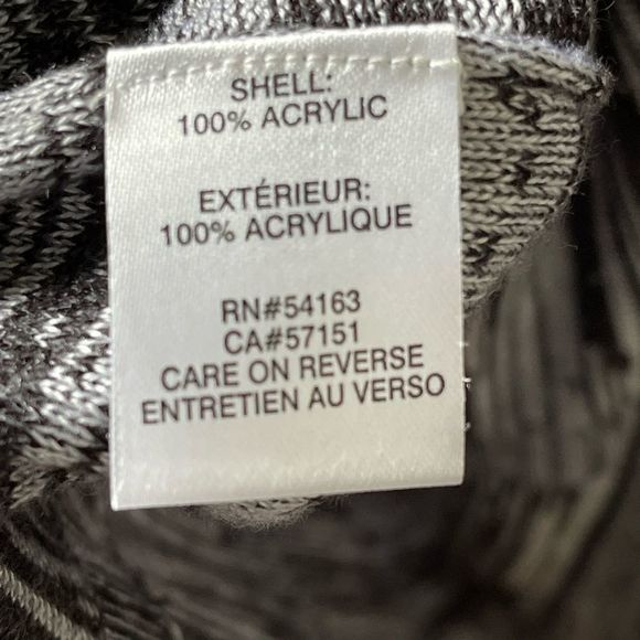 Calvin Klein Cowl Neck Marled Knit Sweater Dress Size Small Gray Black White - Picture 9 of 12